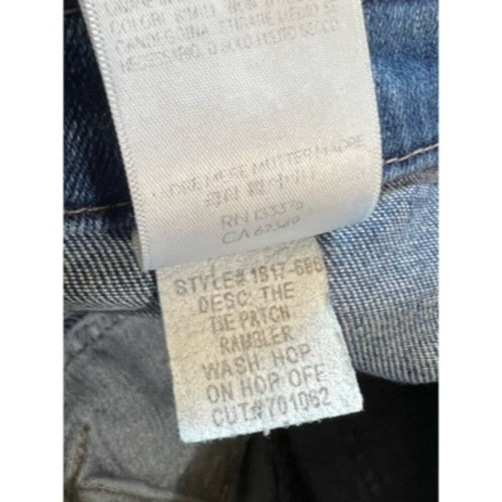 Mother The Tie Patch Rambler Jean Hop On Hop Off Jeans Womens Size 29 Stretch - Picture 6 of 10